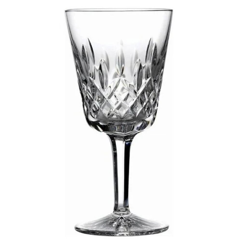 ~7" Tall ☘️ Waterford  Lismore Stemmed Water Glass Crystal Claret Wine Goblet